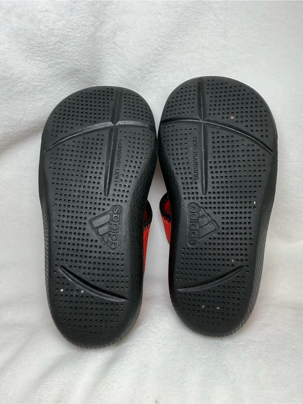 adidas Kids Red and Black Water Shoe Sandals